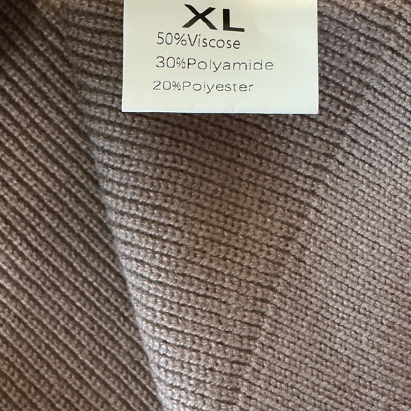 Lillusory Oversized Ribbed Sweater XL NWT Neutral Lounge Pullover - Picture 7 of 8